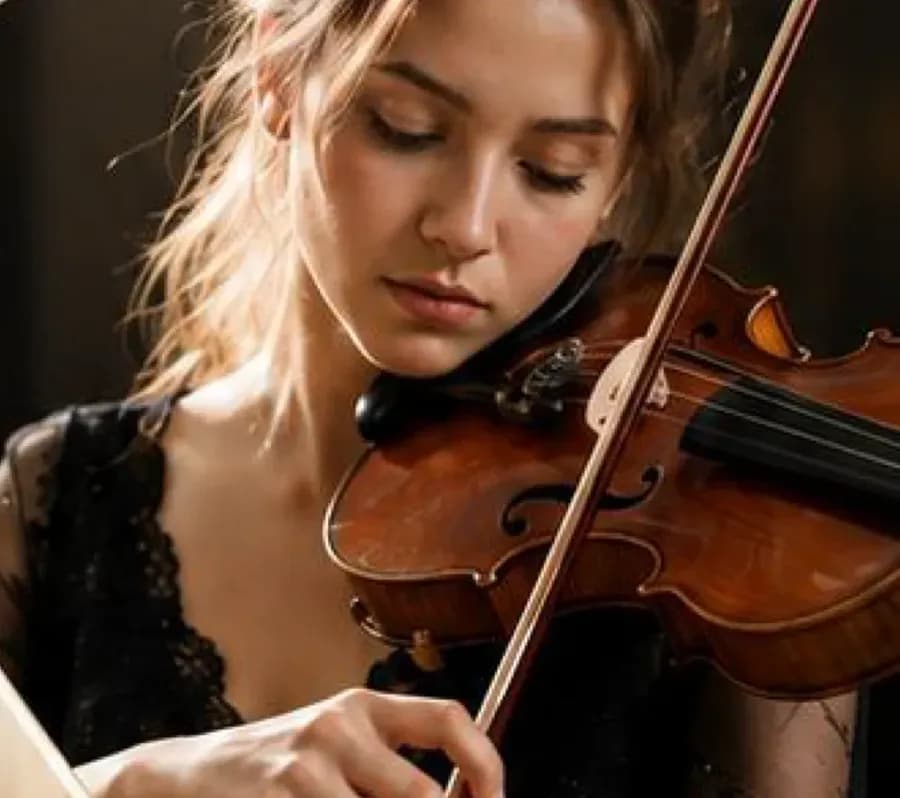 Lezione di violino alla Amadeus Music School